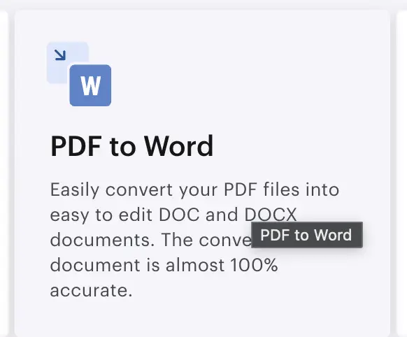 Convert PDF Files to Word